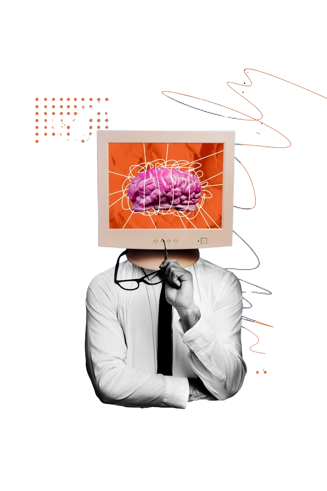 Computer brain – intellegence assessment concept