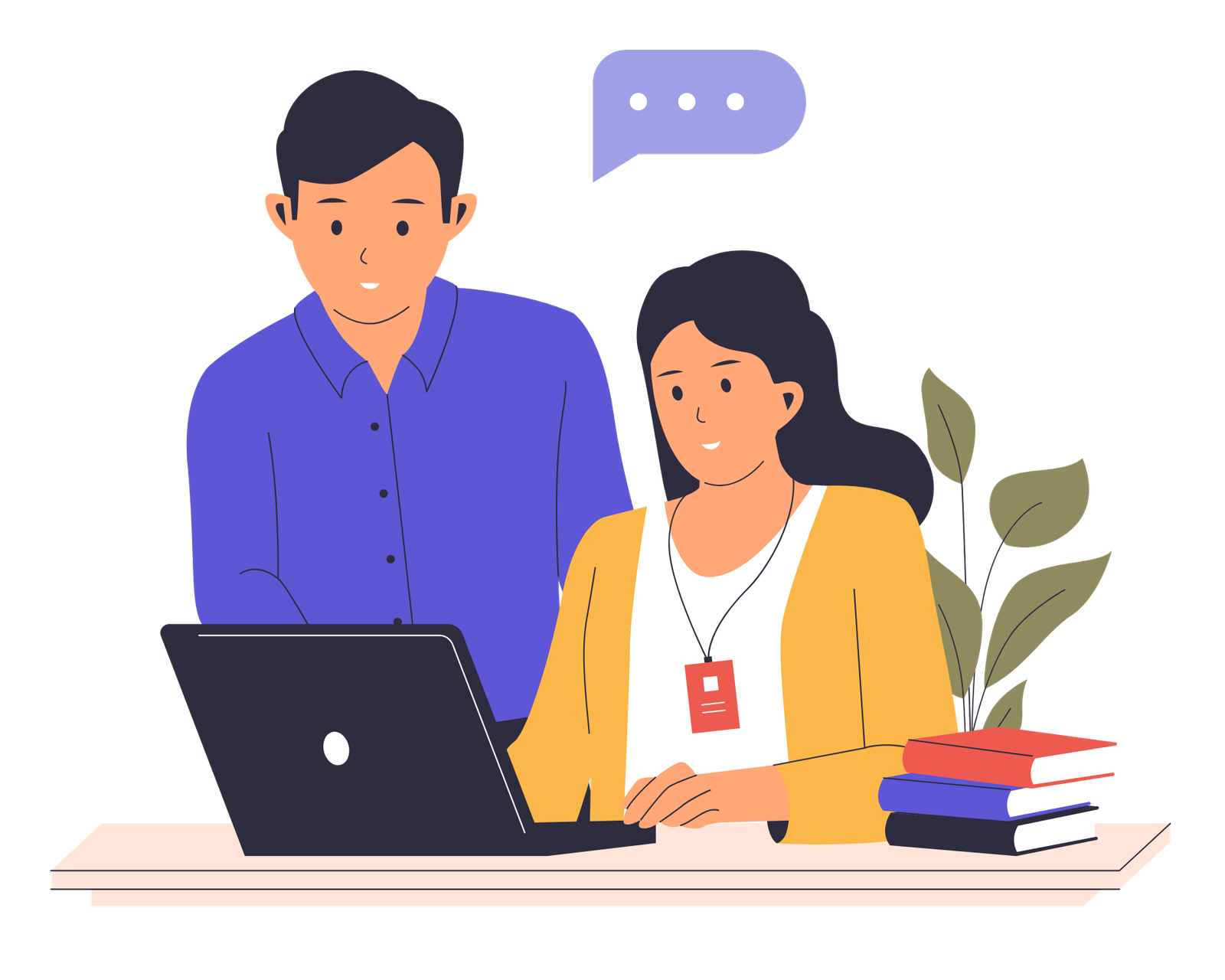 Work with a Certified JPTI Career Coach two professional workers discussing career choices